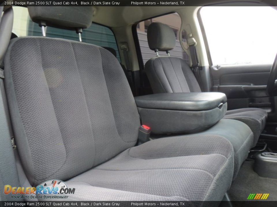 2004 Dodge Ram 2500 SLT Quad Cab 4x4 Black / Dark Slate Gray Photo #25