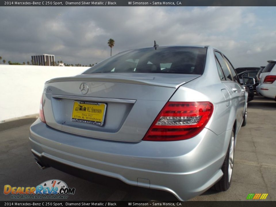 2014 Mercedes-Benz C 250 Sport Diamond Silver Metallic / Black Photo #4