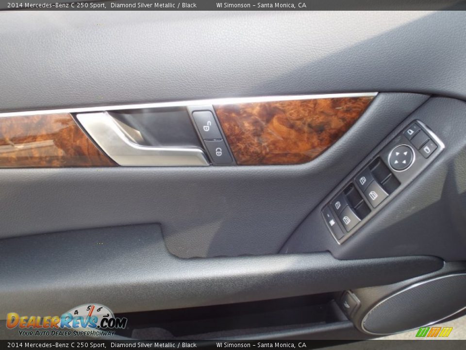 2014 Mercedes-Benz C 250 Sport Diamond Silver Metallic / Black Photo #6