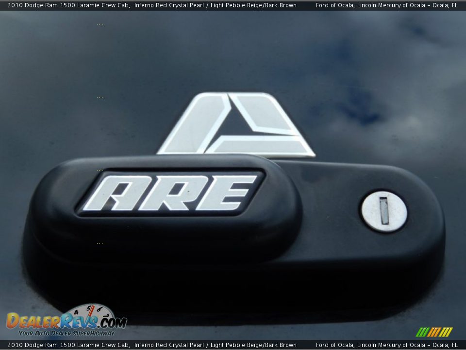 2010 Dodge Ram 1500 Laramie Crew Cab Inferno Red Crystal Pearl / Light Pebble Beige/Bark Brown Photo #10