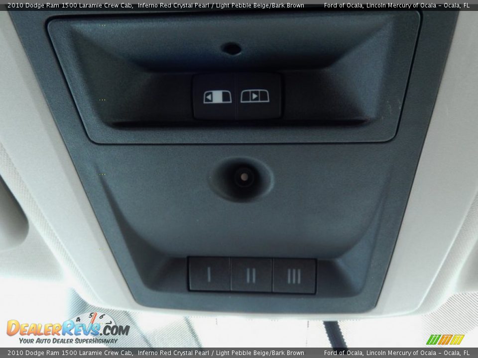 2010 Dodge Ram 1500 Laramie Crew Cab Inferno Red Crystal Pearl / Light Pebble Beige/Bark Brown Photo #24