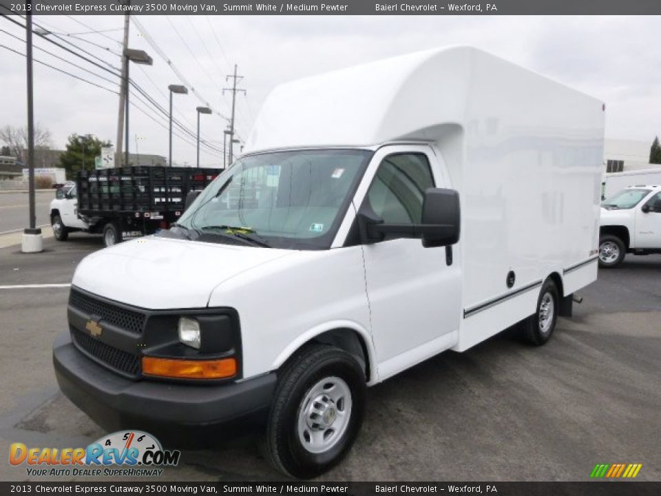 2013 Chevrolet Express Cutaway 3500 Moving Van Summit White / Medium Pewter Photo #2