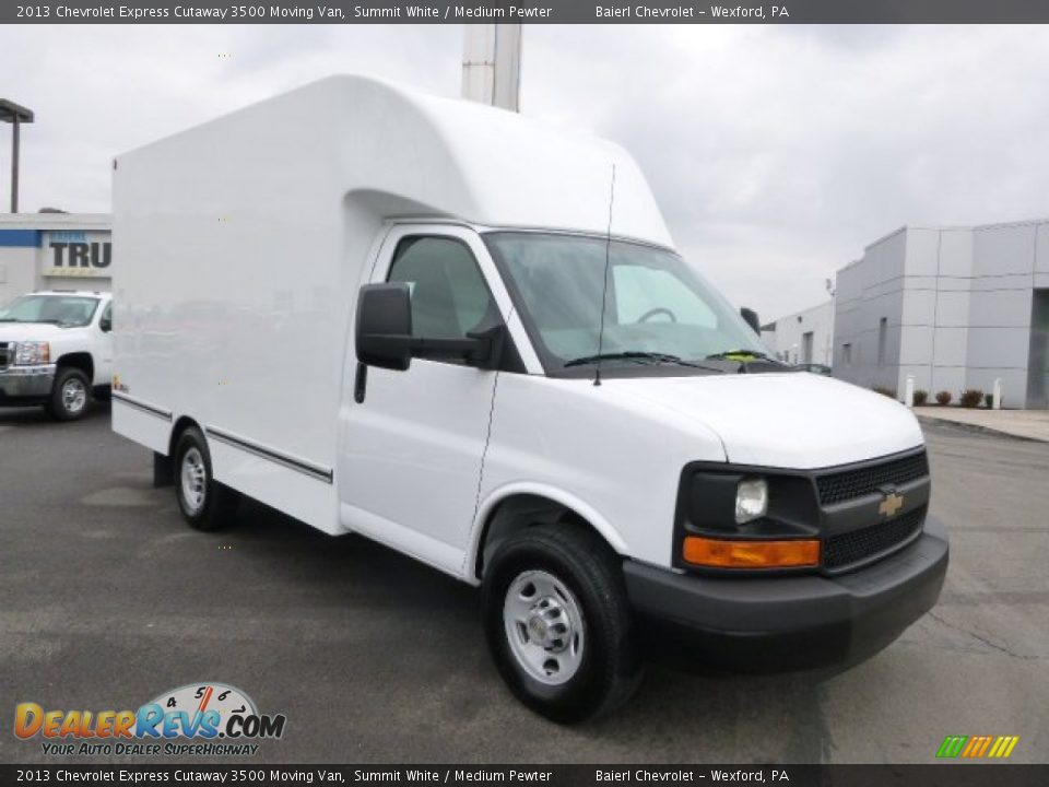 2013 Chevrolet Express Cutaway 3500 Moving Van Summit White / Medium Pewter Photo #4