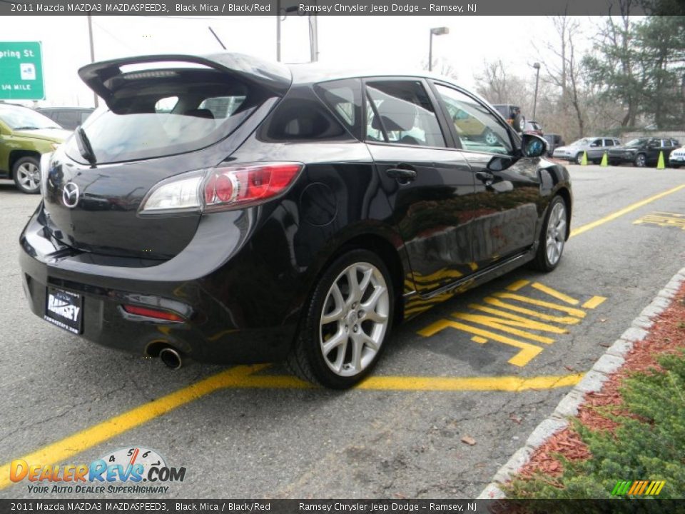 2011 Mazda MAZDA3 MAZDASPEED3 Black Mica / Black/Red Photo #7