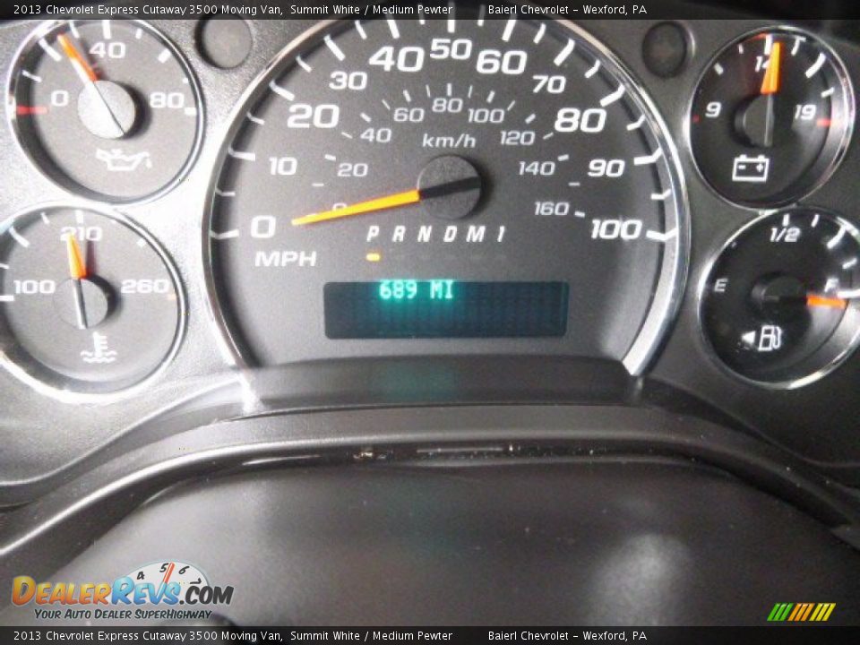 2013 Chevrolet Express Cutaway 3500 Moving Van Summit White / Medium Pewter Photo #19
