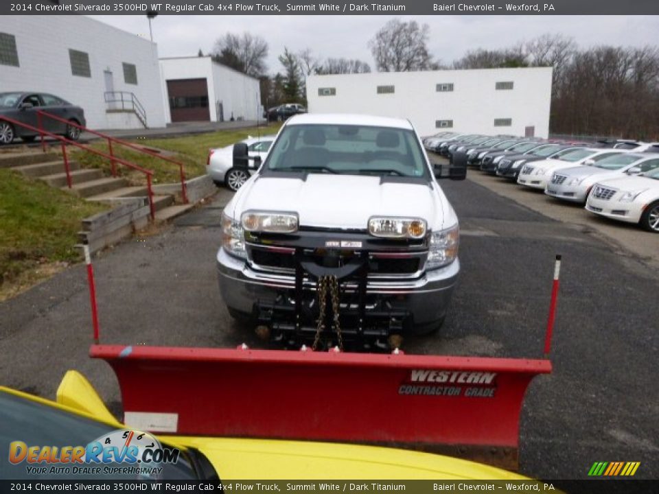 2014 Chevrolet Silverado 3500HD WT Regular Cab 4x4 Plow Truck Summit White / Dark Titanium Photo #3