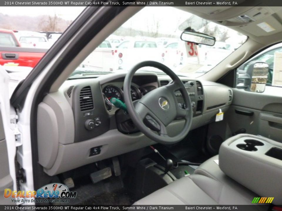 2014 Chevrolet Silverado 3500HD WT Regular Cab 4x4 Plow Truck Summit White / Dark Titanium Photo #11