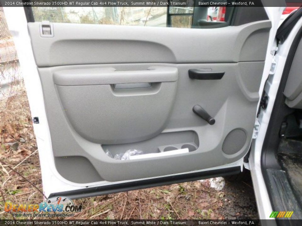 2014 Chevrolet Silverado 3500HD WT Regular Cab 4x4 Plow Truck Summit White / Dark Titanium Photo #12