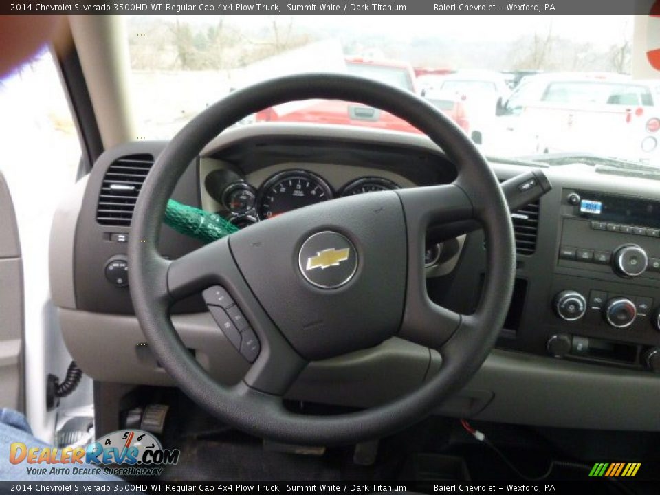 2014 Chevrolet Silverado 3500HD WT Regular Cab 4x4 Plow Truck Steering Wheel Photo #17