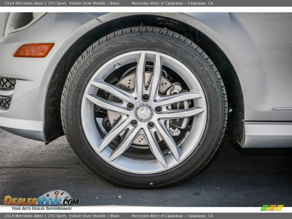 2014 Mercedes-Benz C 250 Sport Iridium Silver Metallic / Black Photo #10