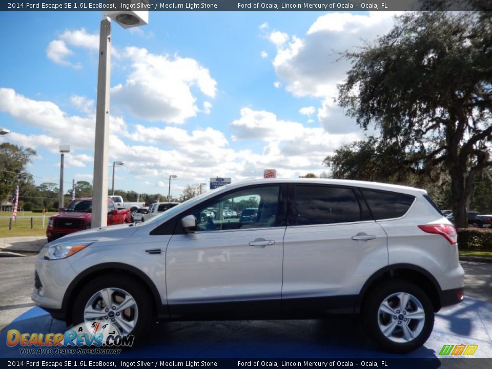2014 Ford Escape SE 1.6L EcoBoost Ingot Silver / Medium Light Stone Photo #2