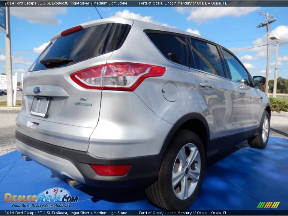 2014 Ford Escape SE 1.6L EcoBoost Ingot Silver / Medium Light Stone Photo #3