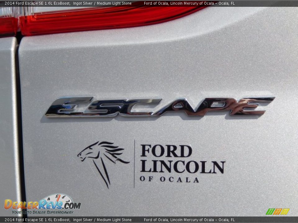 2014 Ford Escape SE 1.6L EcoBoost Ingot Silver / Medium Light Stone Photo #4