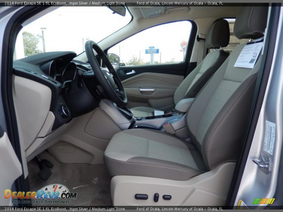 2014 Ford Escape SE 1.6L EcoBoost Ingot Silver / Medium Light Stone Photo #6