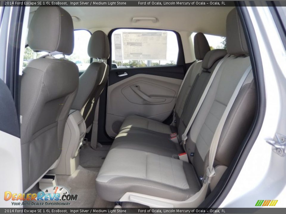 2014 Ford Escape SE 1.6L EcoBoost Ingot Silver / Medium Light Stone Photo #7