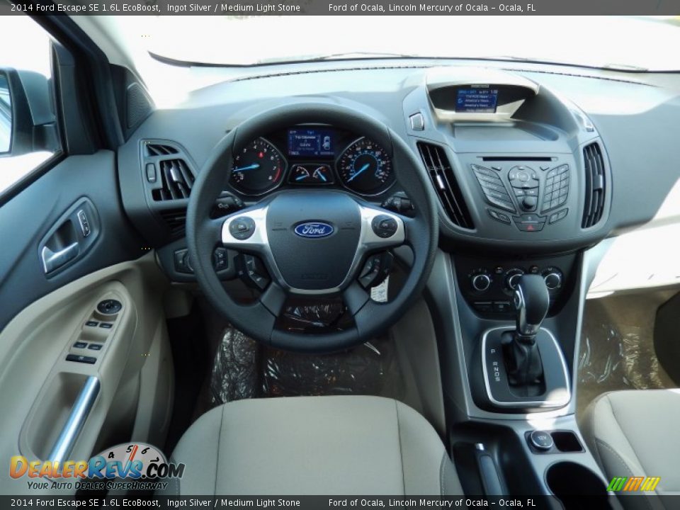 2014 Ford Escape SE 1.6L EcoBoost Ingot Silver / Medium Light Stone Photo #8