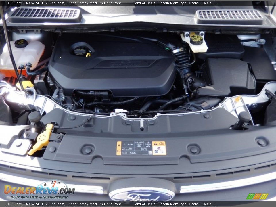 2014 Ford Escape SE 1.6L EcoBoost Ingot Silver / Medium Light Stone Photo #11