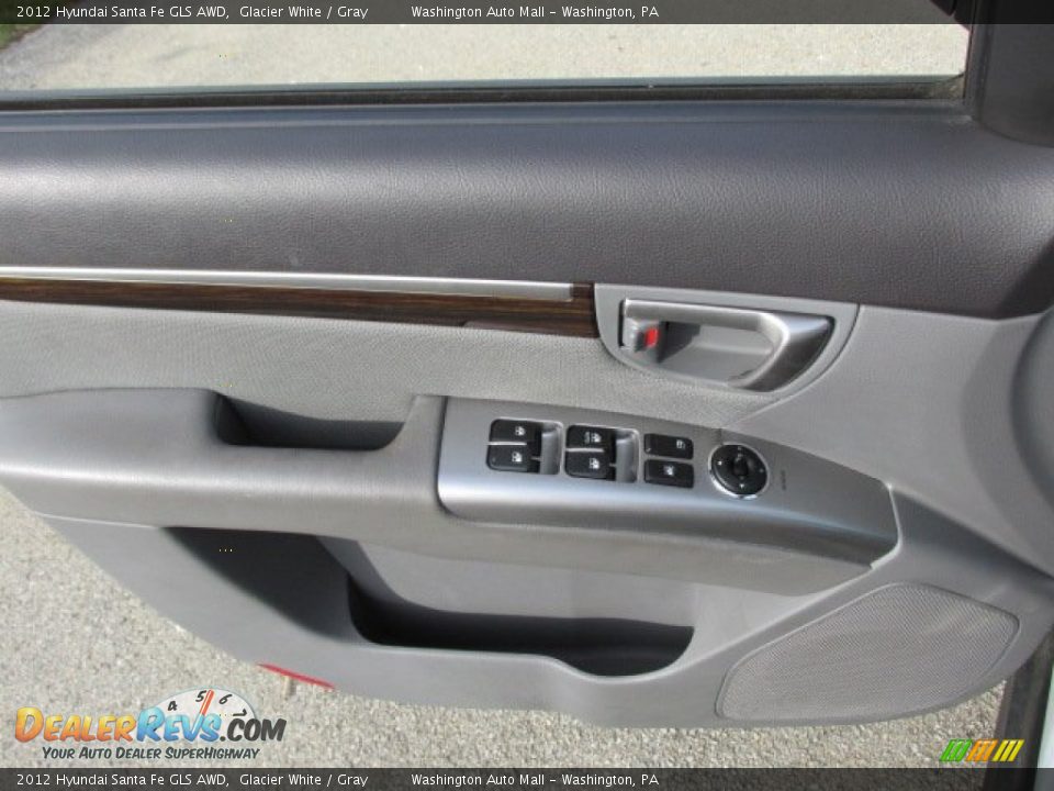 2012 Hyundai Santa Fe GLS AWD Glacier White / Gray Photo #11