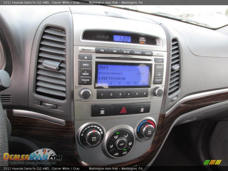 2012 Hyundai Santa Fe GLS AWD Glacier White / Gray Photo #12
