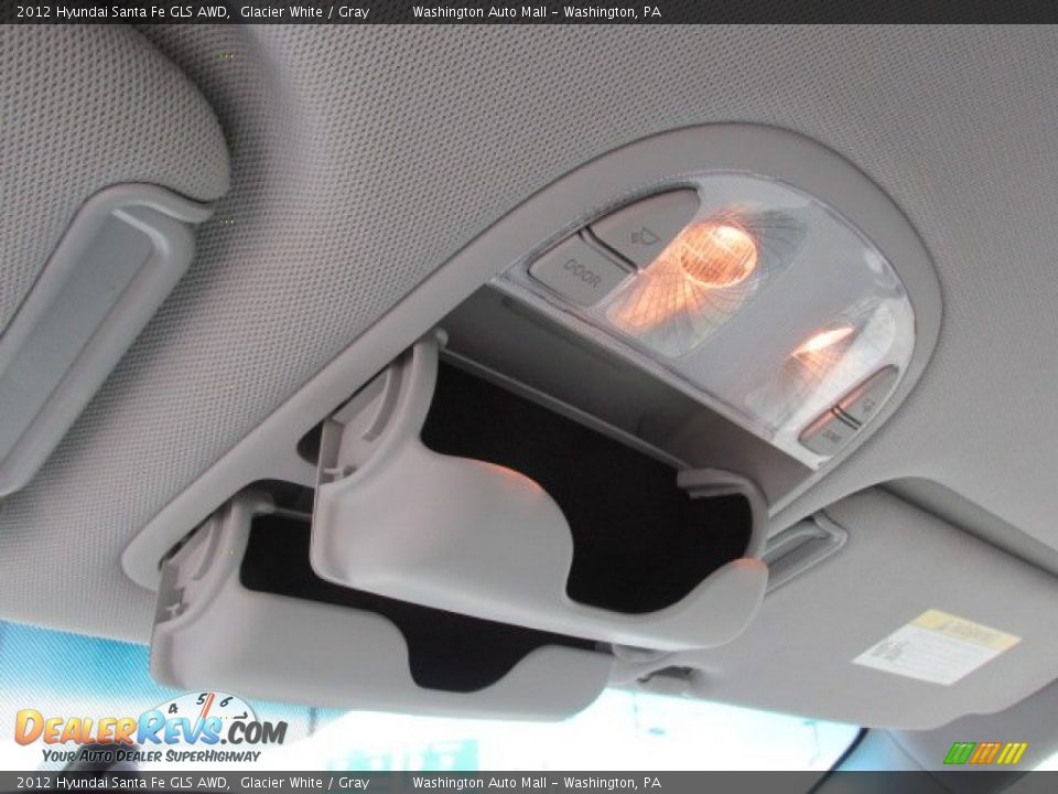 2012 Hyundai Santa Fe GLS AWD Glacier White / Gray Photo #16