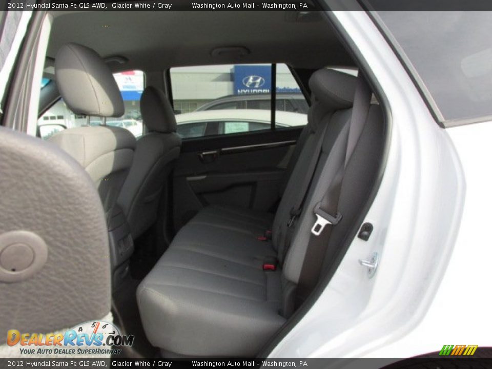 2012 Hyundai Santa Fe GLS AWD Glacier White / Gray Photo #17
