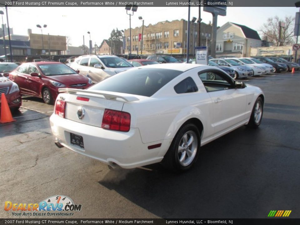2007 Ford Mustang GT Premium Coupe Performance White / Medium Parchment Photo #6