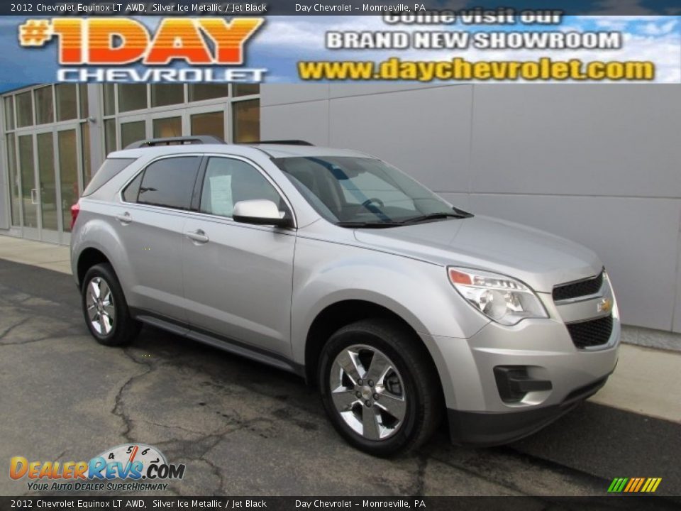 2012 Chevrolet Equinox LT AWD Silver Ice Metallic / Jet Black Photo #1