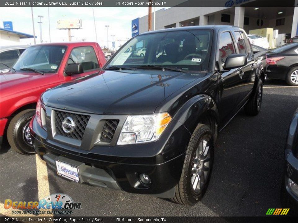 2012 Nissan Frontier SL Crew Cab Super Black / Steel Photo #1