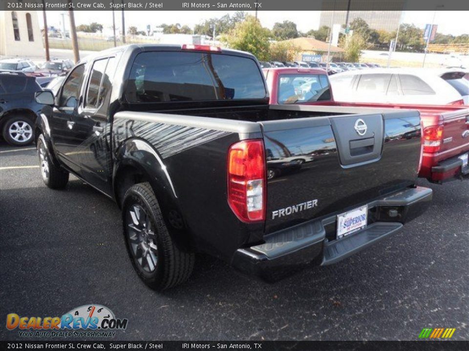 2012 Nissan Frontier SL Crew Cab Super Black / Steel Photo #6