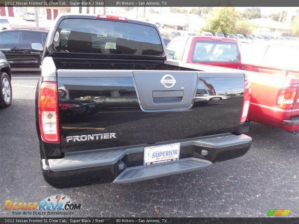 2012 Nissan Frontier SL Crew Cab Super Black / Steel Photo #7