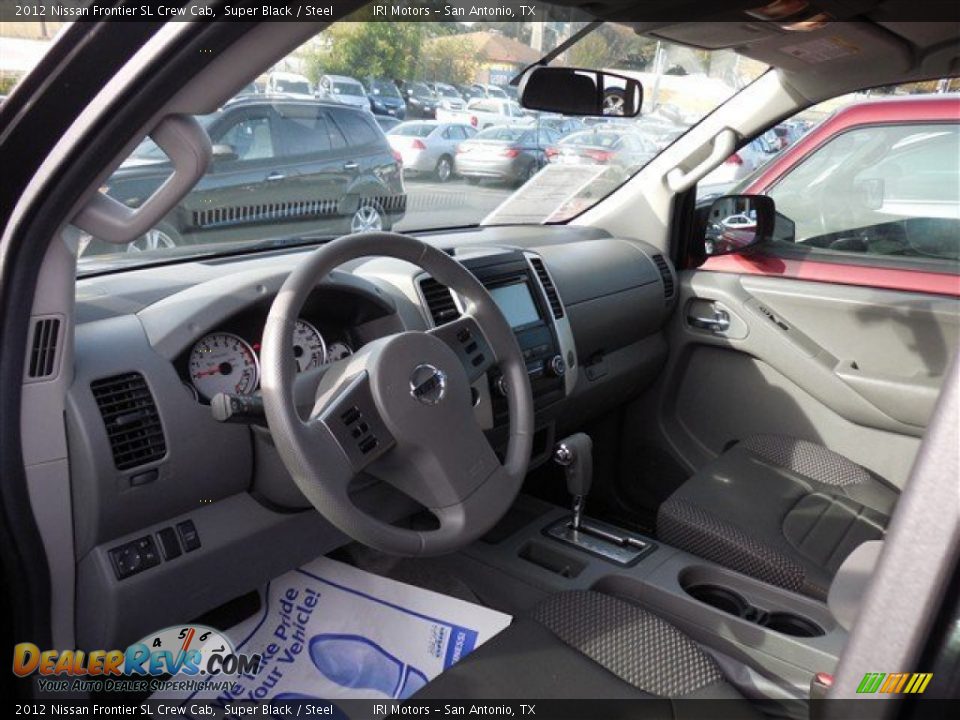 2012 Nissan Frontier SL Crew Cab Super Black / Steel Photo #11