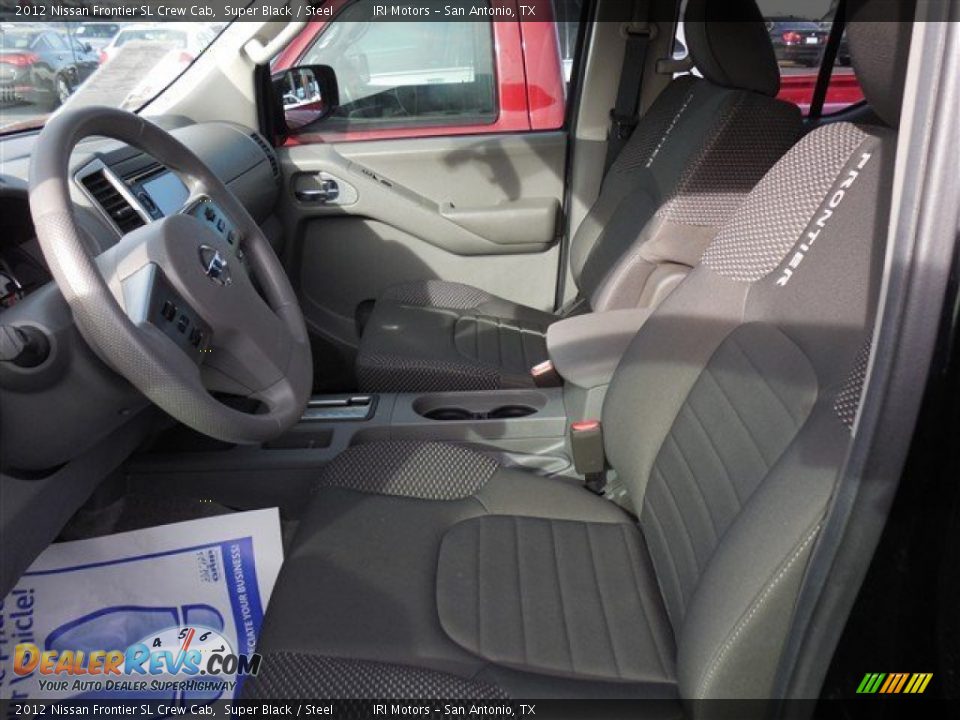 2012 Nissan Frontier SL Crew Cab Super Black / Steel Photo #12