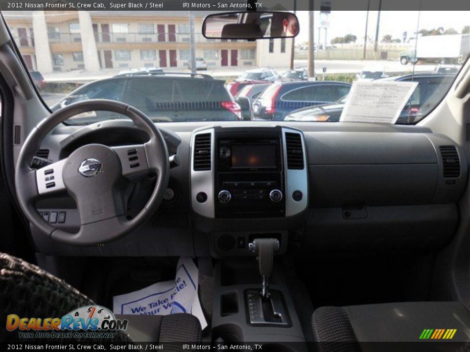 2012 Nissan Frontier SL Crew Cab Super Black / Steel Photo #15