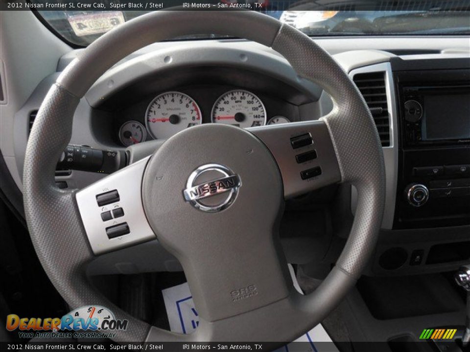 2012 Nissan Frontier SL Crew Cab Super Black / Steel Photo #17