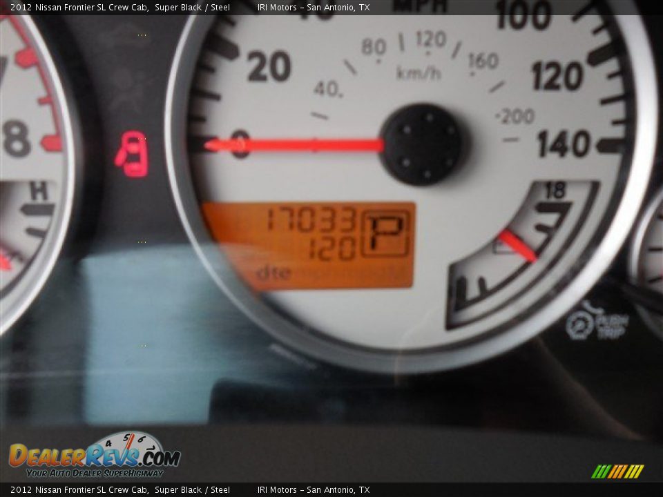 2012 Nissan Frontier SL Crew Cab Super Black / Steel Photo #22