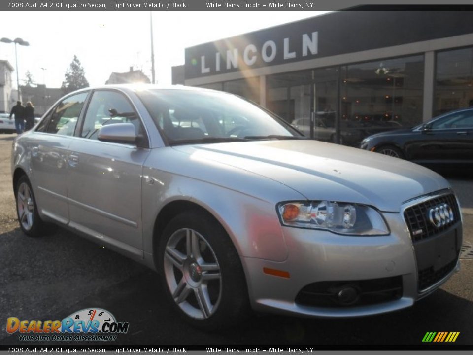 2008 Audi A4 2.0T quattro Sedan Light Silver Metallic / Black Photo #1