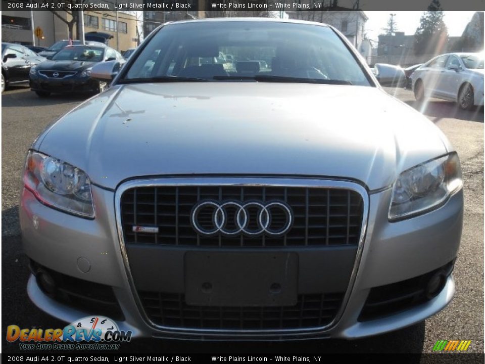 2008 Audi A4 2.0T quattro Sedan Light Silver Metallic / Black Photo #2