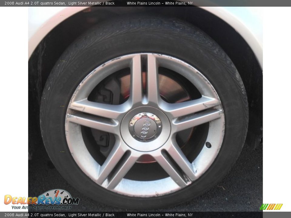 2008 Audi A4 2.0T quattro Sedan Light Silver Metallic / Black Photo #3