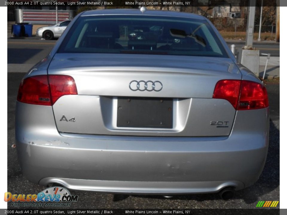 2008 Audi A4 2.0T quattro Sedan Light Silver Metallic / Black Photo #5