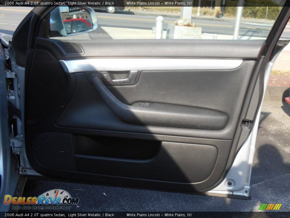 2008 Audi A4 2.0T quattro Sedan Light Silver Metallic / Black Photo #10