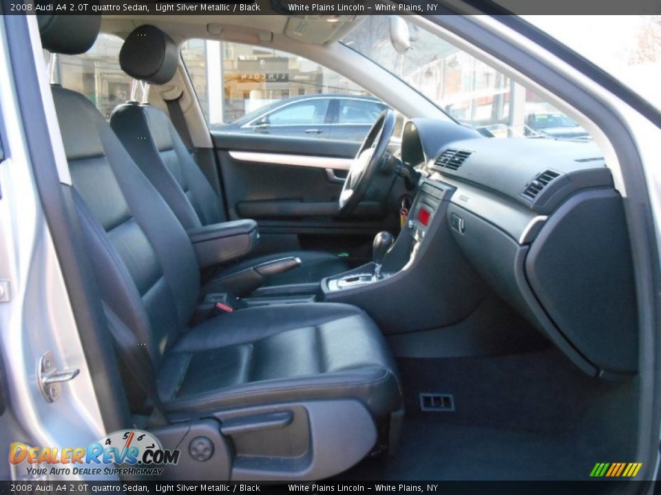 2008 Audi A4 2.0T quattro Sedan Light Silver Metallic / Black Photo #11