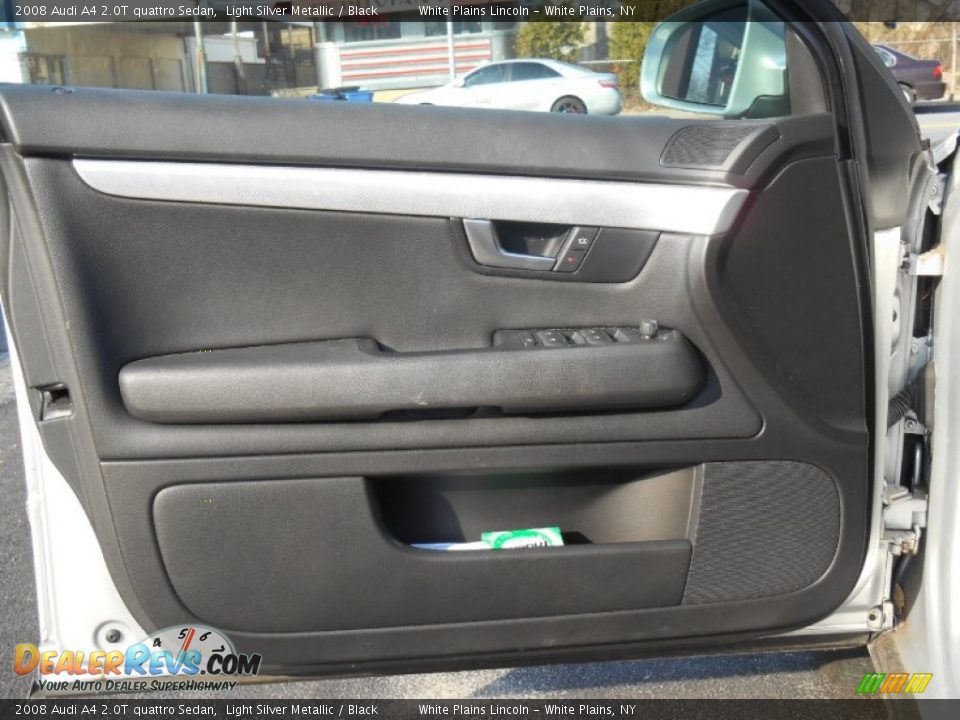 2008 Audi A4 2.0T quattro Sedan Light Silver Metallic / Black Photo #12