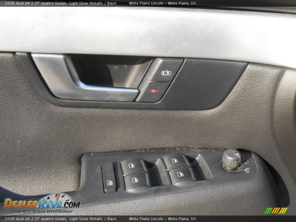 2008 Audi A4 2.0T quattro Sedan Light Silver Metallic / Black Photo #13