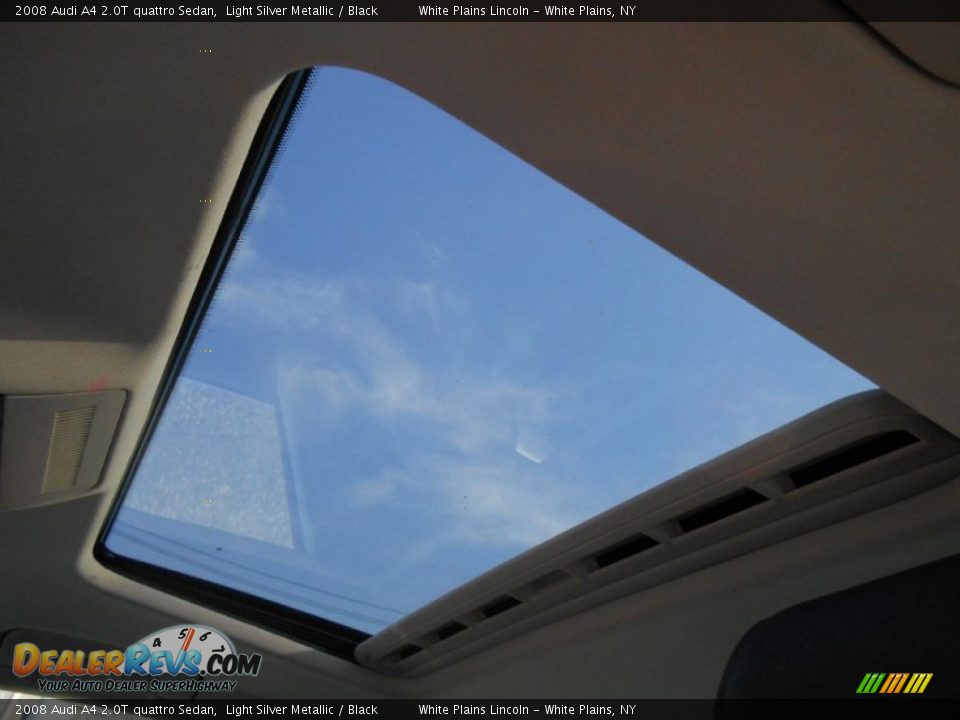 2008 Audi A4 2.0T quattro Sedan Light Silver Metallic / Black Photo #15