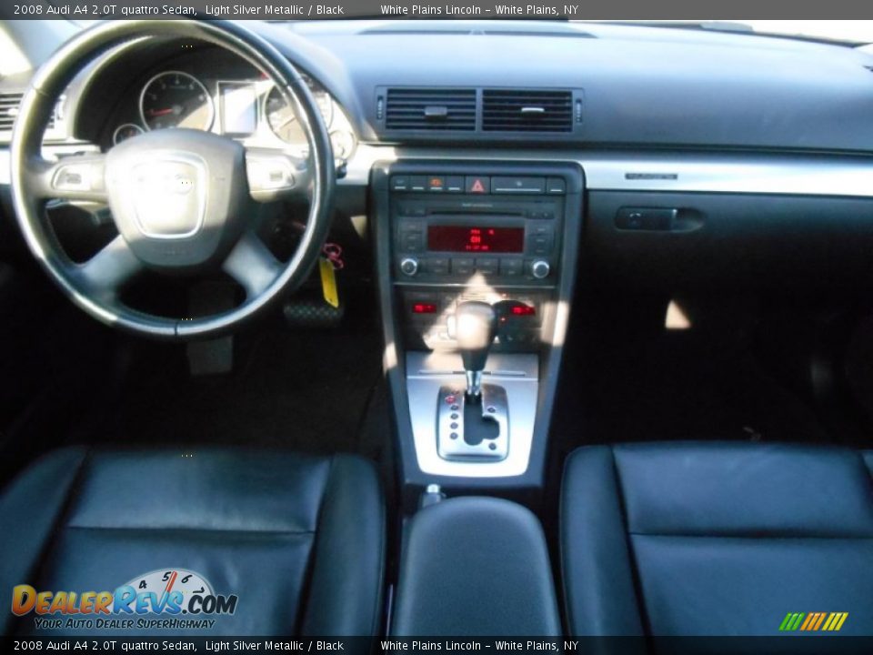 2008 Audi A4 2.0T quattro Sedan Light Silver Metallic / Black Photo #16