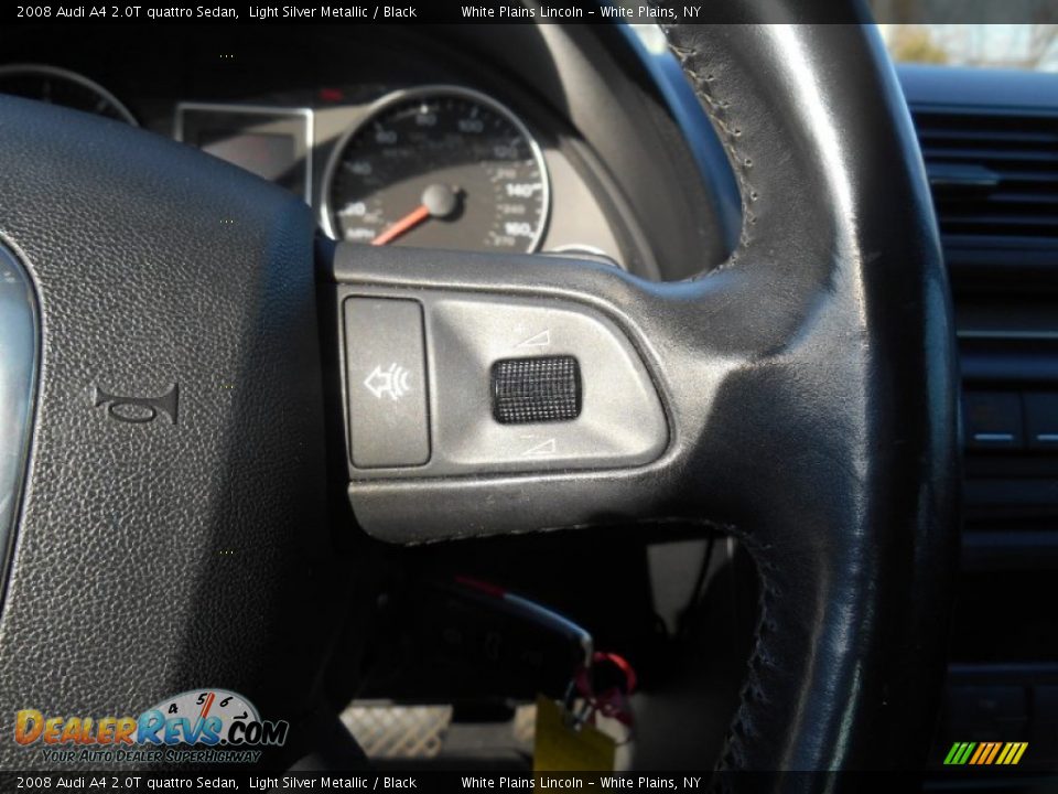 2008 Audi A4 2.0T quattro Sedan Light Silver Metallic / Black Photo #19