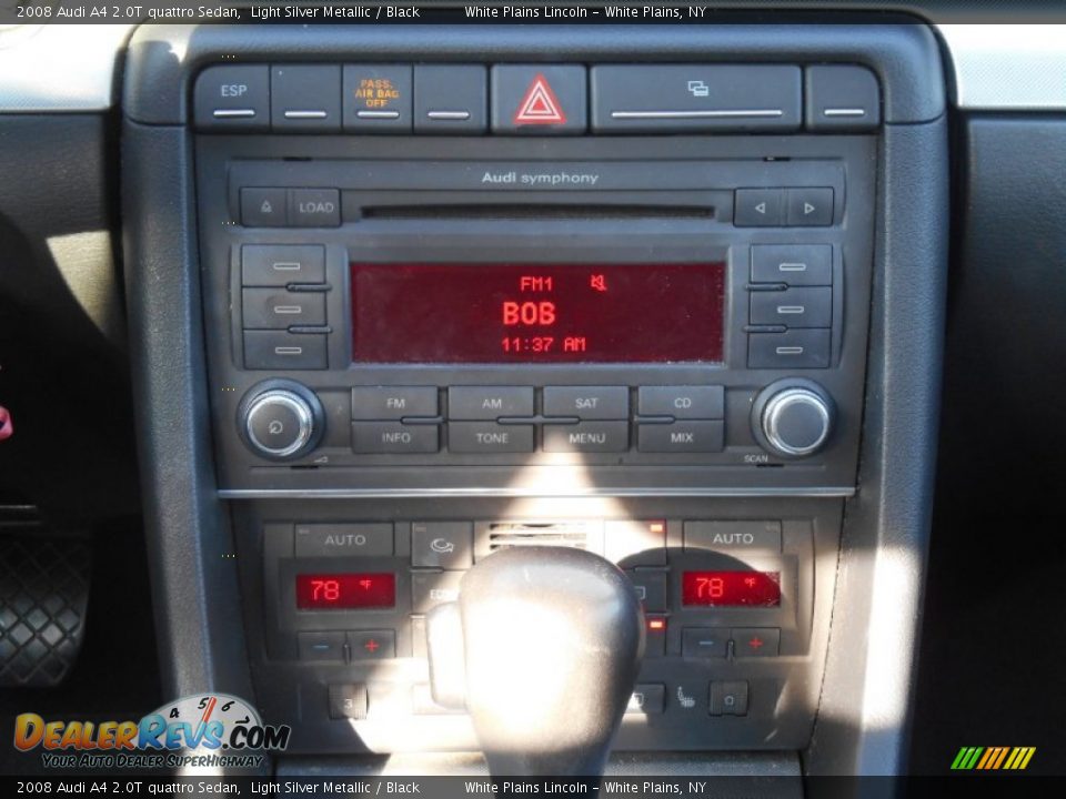 2008 Audi A4 2.0T quattro Sedan Light Silver Metallic / Black Photo #21