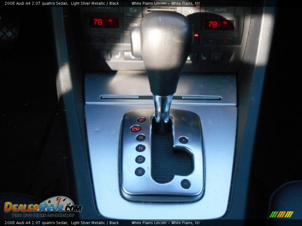 2008 Audi A4 2.0T quattro Sedan Light Silver Metallic / Black Photo #22