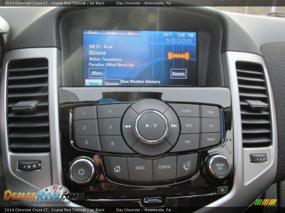 2014 Chevrolet Cruze LT Crystal Red Tintcoat / Jet Black Photo #14