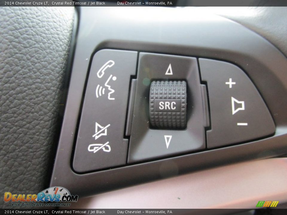 2014 Chevrolet Cruze LT Crystal Red Tintcoat / Jet Black Photo #17